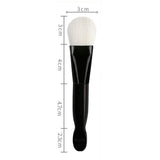 Maxbell Double-headed Man-made Fiber Mask Brushes Beauty Tool for Face Smeared Clay white hair black rod