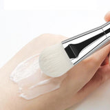 Maxbell Double-headed Man-made Fiber Mask Brushes Beauty Tool for Face Smeared Clay white hair black rod