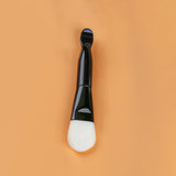 Maxbell Double-headed Man-made Fiber Mask Brushes Beauty Tool for Face Smeared Clay white hair black rod