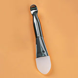 Maxbell Double-headed Man-made Fiber Mask Brushes Beauty Tool for Face Smeared Clay silicone silver rod