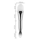 Maxbell Double-headed Man-made Fiber Mask Brushes Beauty Tool for Face Smeared Clay silicone silver rod