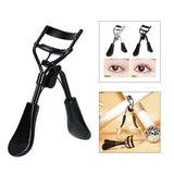 Maxbell Iron Eyelash Curling Humanized Handle Longlasting for All Eye Shapes Black