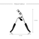 Maxbell Iron Eyelash Curling Humanized Handle Longlasting for All Eye Shapes Silver