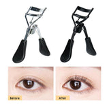 Maxbell Iron Eyelash Curling Humanized Handle Longlasting for All Eye Shapes Silver