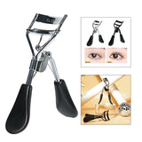 Maxbell Iron Eyelash Curling Humanized Handle Longlasting for All Eye Shapes Silver