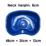 Maxbell In Bed Shampoo Hair Washing Basin Bathing Aid for Disabled Elderly Pregnancy Dark Blue 150cm