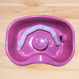 In Bed Shampoo Hair Washing Basin Bathing Aid for Disabled Elderly Pregnancy Pink 150cm