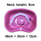 Maxbell In Bed Shampoo Hair Washing Basin Bathing Aid for Disabled Elderly Pregnancy Pink 150cm