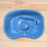 In Bed Shampoo Hair Washing Basin Bathing Aid for Disabled Elderly Pregnancy Light Blue 70cm