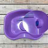 Maxbell In Bed Shampoo Hair Washing Basin Bathing Aid for Disabled Elderly Pregnancy Purple 70cm