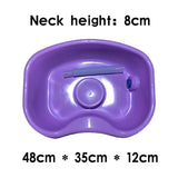 Maxbell In Bed Shampoo Hair Washing Basin Bathing Aid for Disabled Elderly Pregnancy Purple 70cm