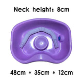 Maxbell In Bed Shampoo Hair Washing Basin Bathing Aid for Disabled Elderly Pregnancy Purple 150cm