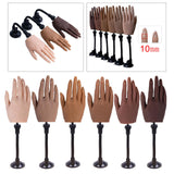 Maxbell Silicone Practice Hand for Acrylic Nails Movable Flexible Fake Hand  Style 1