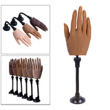 Maxbell Silicone Practice Hand for Acrylic Nails Movable Flexible Fake Hand  Style 3