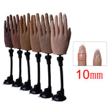 Maxbell Silicone Practice Hand for Acrylic Nails Movable Flexible Fake Hand  Style 4