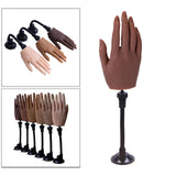 Maxbell Silicone Practice Hand for Acrylic Nails Movable Flexible Fake Hand  Style 5
