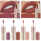 Maxbell 0.35 fl Oz Velvet Matte Liquid Lipstick Not Fade + Lip Gloss 01