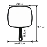 Maxbell Salon Barber Hairdressers Large Handheld Mirror with Handle for Salon Home