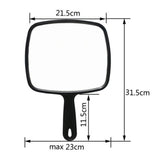 Salon Barber Hairdressers Large Handheld Mirror with Handle for Salon Home
