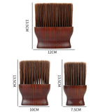 Barber Hair Cutting Brush Hairbrush Wooden Handle Cutting Skin-friendly L