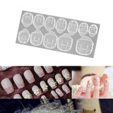 Maxbell Double-side Adhesive Sticker Transparent Nail Glue Art Decoration Tool 12pcs