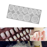 Double-side Adhesive Sticker Transparent Nail Glue Art Decoration Tool 12pcs