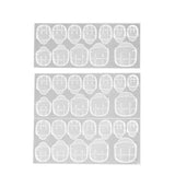 Maxbell Double-side Adhesive Sticker Transparent Nail Glue Art Decoration Tool 12pcs