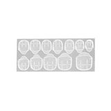 Maxbell Double-side Adhesive Sticker Transparent Nail Glue Art Decoration Tool 12pcs