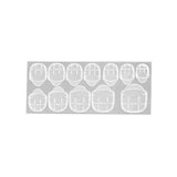 Maxbell Double-side Adhesive Sticker Transparent Nail Glue Art Decoration Tool 12pcs