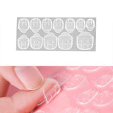 Maxbell Double-side Adhesive Sticker Transparent Nail Glue Art Decoration Tool 12pcs