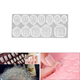 Maxbell Double-side Adhesive Sticker Transparent Nail Glue Art Decoration Tool 12pcs