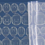 Maxbell Double-side Adhesive Sticker Transparent Nail Glue Art Decoration Tool 24pcs