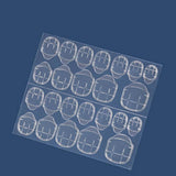 Maxbell Double-side Adhesive Sticker Transparent Nail Glue Art Decoration Tool 24pcs