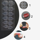 Maxbell Double-side Adhesive Sticker Transparent Nail Glue Art Decoration Tool 24pcs