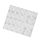 Maxbell Double-side Adhesive Sticker Transparent Nail Glue Art Decoration Tool 24pcs