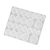 Maxbell Double-side Adhesive Sticker Transparent Nail Glue Art Decoration Tool 24pcs