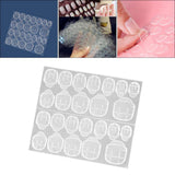 Maxbell Double-side Adhesive Sticker Transparent Nail Glue Art Decoration Tool 24pcs