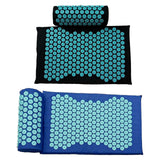 Maxbell Yoga Acupressure Mat Pillow Set Trigger Points Mats Pain Stress Relief Black