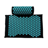 Maxbell Yoga Acupressure Mat Pillow Set Trigger Points Mats Pain Stress Relief Black