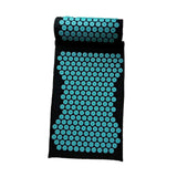 Maxbell Yoga Acupressure Mat Pillow Set Trigger Points Mats Pain Stress Relief Black