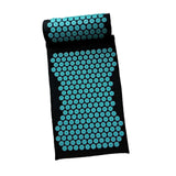 Maxbell Yoga Acupressure Mat Pillow Set Trigger Points Mats Pain Stress Relief Black