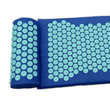 Maxbell Yoga Acupressure Mat Pillow Set Trigger Points Mats Pain Stress Relief Blue