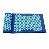 Maxbell Yoga Acupressure Mat Pillow Set Trigger Points Mats Pain Stress Relief Blue