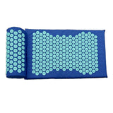 Maxbell Yoga Acupressure Mat Pillow Set Trigger Points Mats Pain Stress Relief Blue