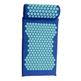 Maxbell Yoga Acupressure Mat Pillow Set Trigger Points Mats Pain Stress Relief Blue