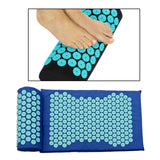 Maxbell Yoga Acupressure Mat Pillow Set Trigger Points Mats Pain Stress Relief Blue