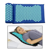 Maxbell Yoga Acupressure Mat Pillow Set Trigger Points Mats Pain Stress Relief Blue