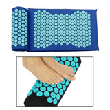 Maxbell Yoga Acupressure Mat Pillow Set Trigger Points Mats Pain Stress Relief Blue