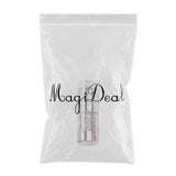 Maxbell Dual-ended White Clear Silicone Nail Stamping Stamper & Scraper Set Silver