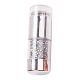 Maxbell Dual-ended White Clear Silicone Nail Stamping Stamper & Scraper Set Silver